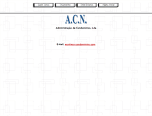 Tablet Screenshot of acn-condominios.com